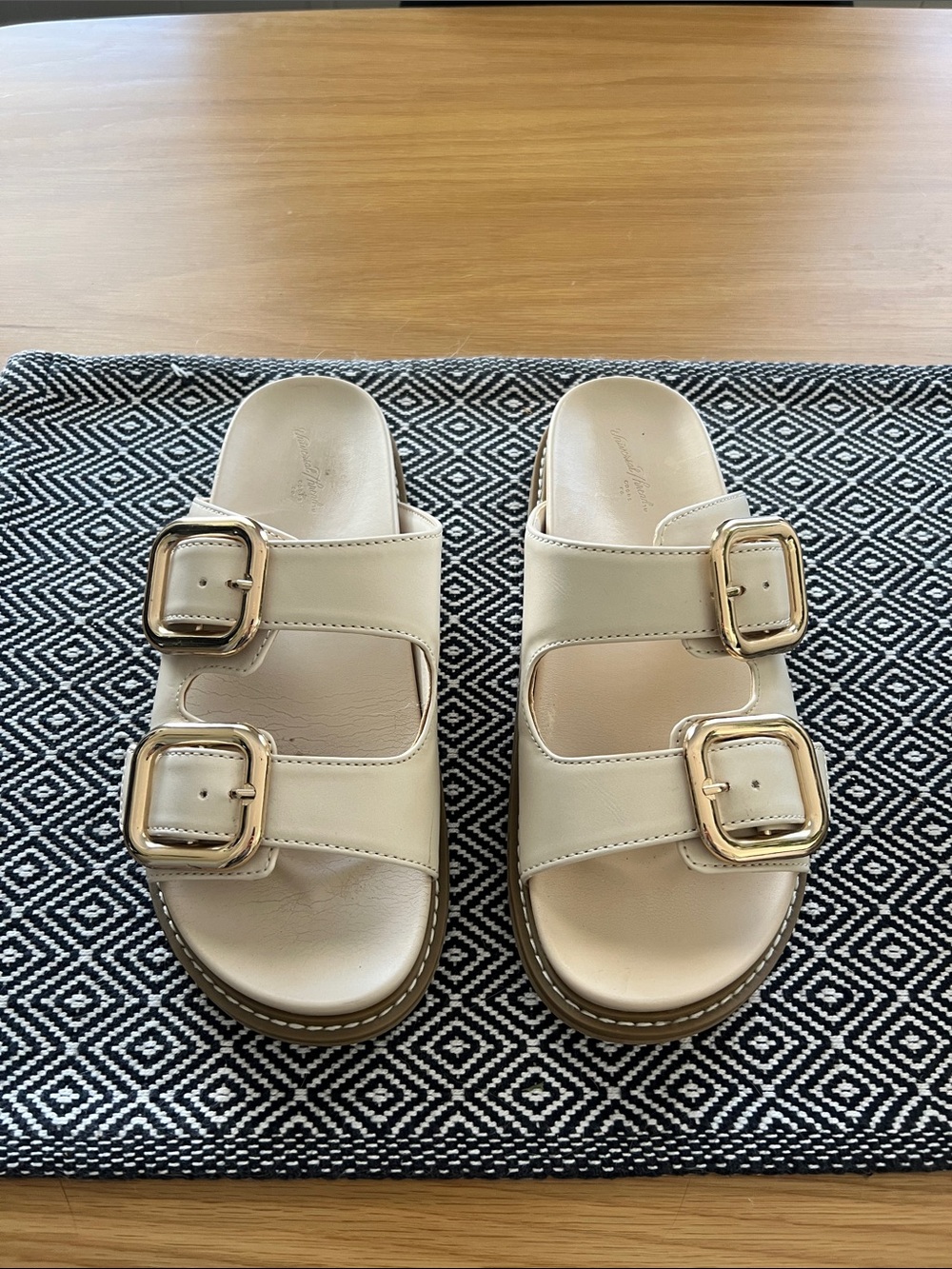 Cream Sandals